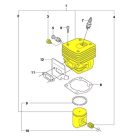 Henger szett 48mm Husqvarna 365 láncfűrész /B/