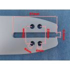 Láncvezető 29,7 cm OREGON 3/8 piko 1,3 mm 39 szem /B/
