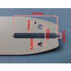 Láncvezető 40cm 3/8 piko 1,3 mm 54 szem OREGON /B/